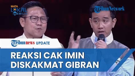 Ekspresi Cak Imin Saat Diskakmat Gibran Keenakan Jawab Pakai Catatan