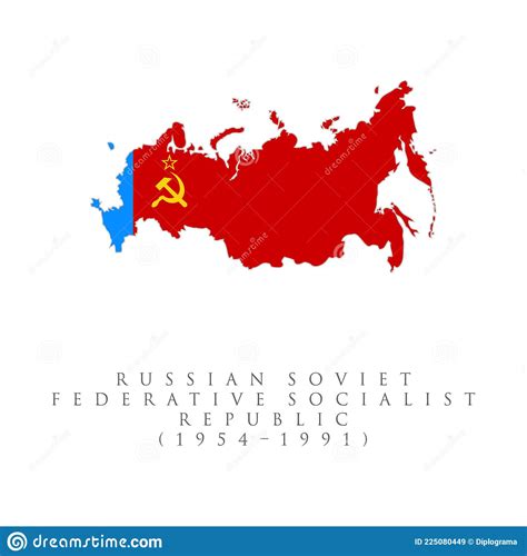 Russian Soviet Federative Socialist Republic Flag 1954â€“1991 Flag Map ...