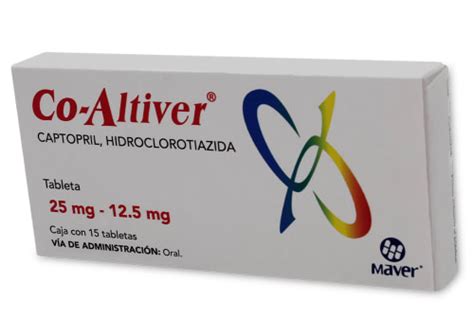 Co Altiver Captopril 25 Mg Hidroclorotiazida 12 5 Con 15 Tabletas