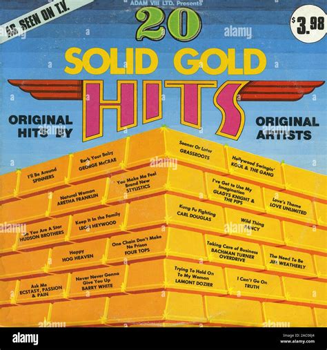 Solid Gold Hits Vintage Vinyl Album Cover Stock Photo Alamy