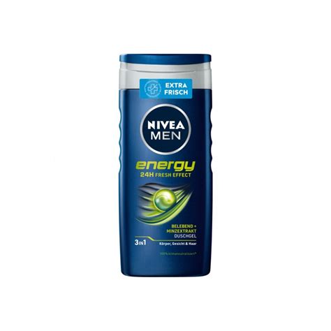 Nivea Men 3in1 Duschgel Energy 24H Fresh Effect 250ml Lebensmittel