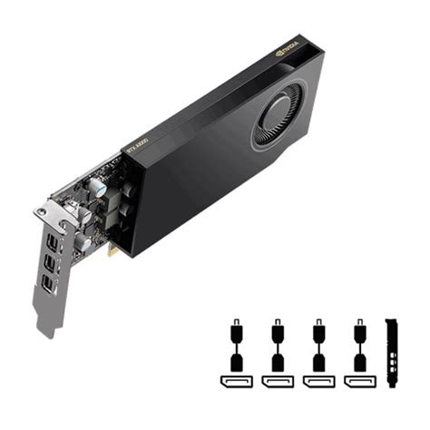 Dell NVIDIA RTX A1000 8 GB GDDR6 Full Height PCIe 4 0x8 4 MDP