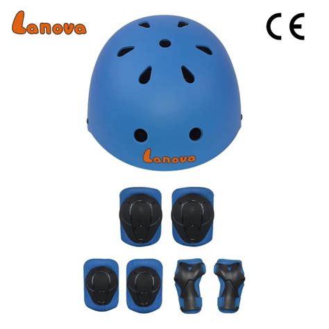 Lanova Protector Pcs Set Cycling Skating Skateboard Helmet Elbow Knee