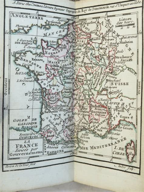 Louis Charles Desnos Atlas De La France Divis E En Ses