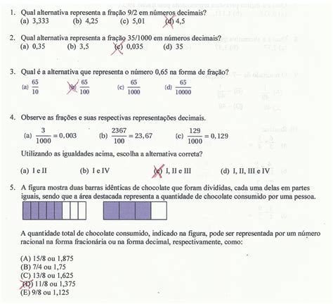 Blog do Professor Daniel Exercícios sobre Números Racionais 7ºano c