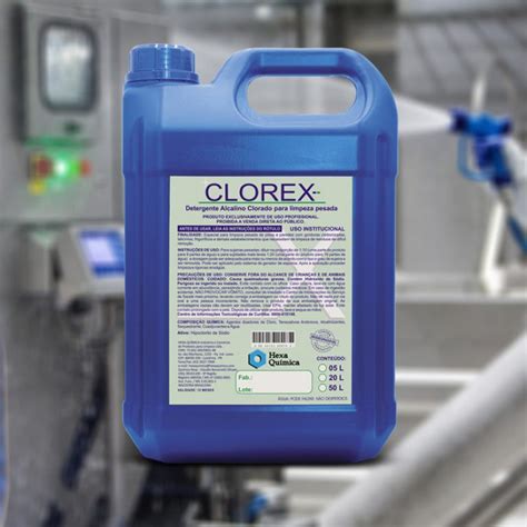 Clorex Detergente Alcalino Clorado Para Limpeza Pesada 5L Shopee Brasil