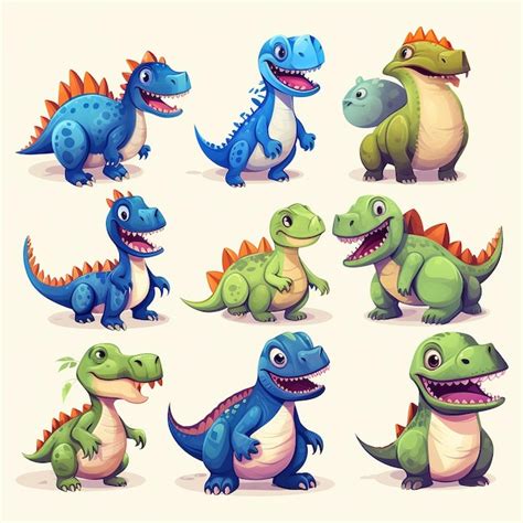 Ilustraci N De Dinosaurio Vector Premium