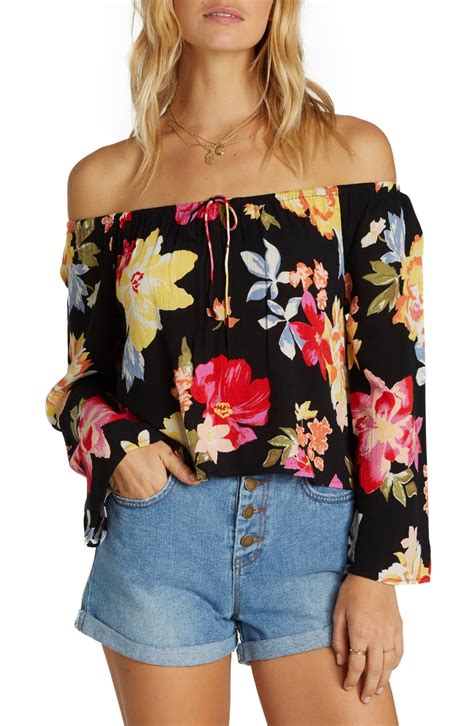 Billabong Light It Up Off The Shoulder Top Nordstrom Top Nordstrom