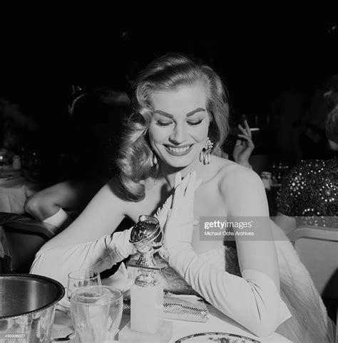 Actress Anita Ekberg During The Foreign Press Awards At The The News