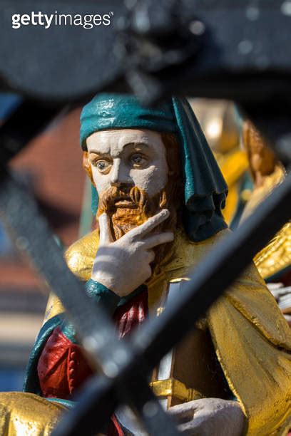 Detail on the Schoner Brunnen in Nuremberg Germany 이미지 1187021071