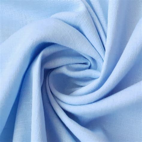 Light Blue Cotton Linen Fabric By The Yard Decorative Linen | Etsy