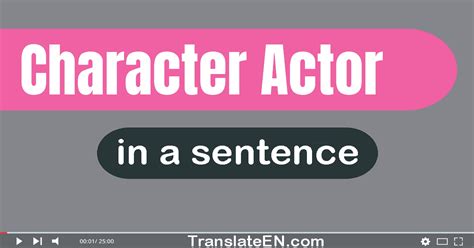 Use "Character Actor" In A Sentence