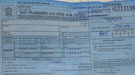 Cara Mengurus Surat Tilang Slip Biru General Tutorial