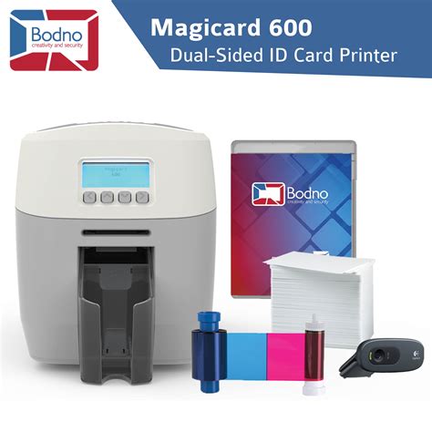 Magicard 600 Dual Sided ID Card Printer USB Includes PVC Cards Dye