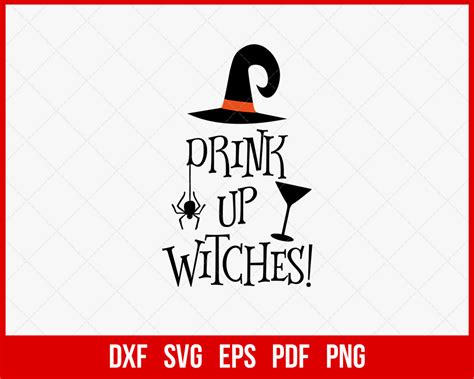 Drink Up Witches Halloween Svg Cutting File Creative Design Maker