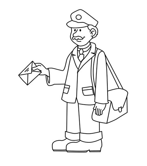 Postman Coloring Pages Free Printable Coloring Pages For Kids