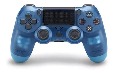 Joystick Control De Ps4 Inalámbrico Dualshock Color Azul Transparente