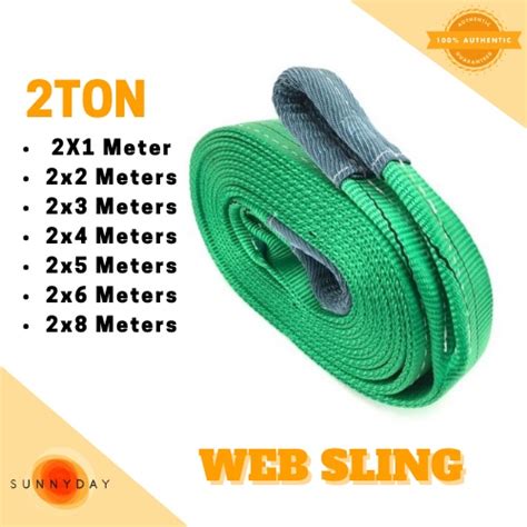 2T Webbing Sling Lifting Sling 1m 2m 3m 4m 5m 6m 8m Heavy Duty