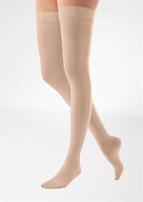 Thigh High Stockings Cli W Silicone Venotrain Micro Bauerfeind