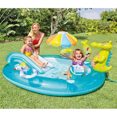 Intex Pataugeoire Piscine Gonflable Baignoire Pour B B Enfant Piscine