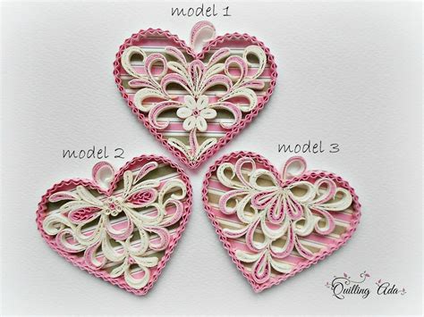 Paper Quilling Quilling Heart Valentines Day T Home Decor Etsy