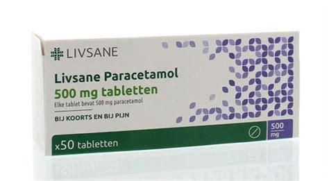 Livsane Paracetamol 500 Mg 50 Tabletten Nu 1 45 Medicijnen Nl