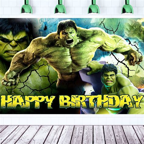 Buy Hulk Birthday Decorations 5x3ft Hulk Backdrop Happy Birthday Hulk