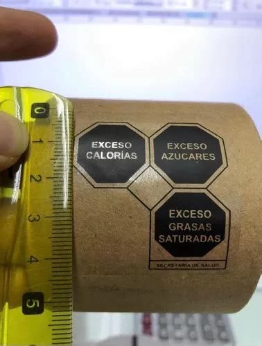 450 Etiquetas Para Alimentos Nom 051 Exceso Calorias Sodio 480 En