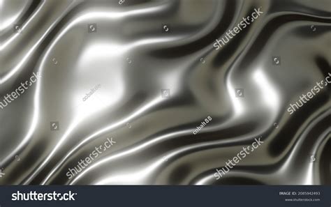 Silver Chrome Metal Texture Waves Liquid Stock Illustration 2085942493 | Shutterstock