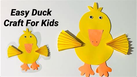 Duck Craft Duck Craft For Kids Easy Duck Craft Youtube