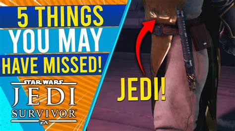 5 Things You Missed In The Jedi Survivor Story Trailer Youtube