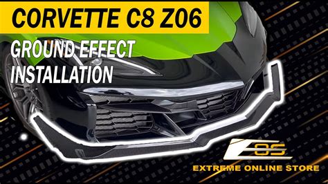 Chevrolet Corvette C8 Z06 Carbon Fiber Ground Effect Installed By