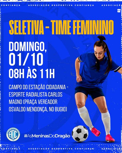 Confiança lança time feminino e realizará seletiva para formação do