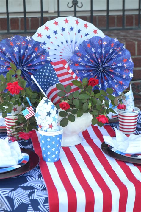 Diy 4th Of July Table Decorations Pinterest Anya Diys