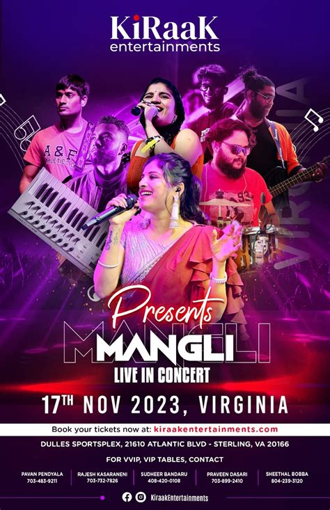 Kiraak Entertainments Mangli Live In Concert Virginia Nov 17