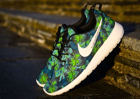 Nike Roshe Run Poison Green Palm Trees SneakerFiles