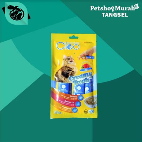 Jual Snack Cemilan Kucing Cat Treats Cleo Creamy Non Meo Bio Creamy