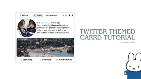 Twitter Themed Carrd Tutorial Cr Ultskz Youtube