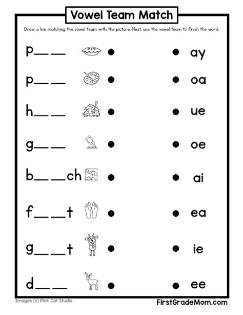 Vowel Team Worksheets Worksheets Library