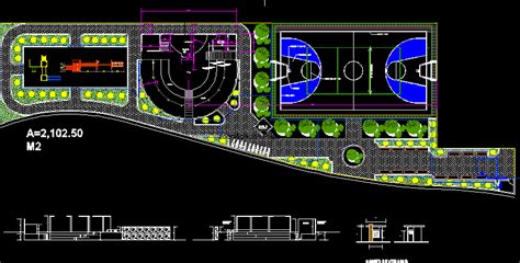 Parque En AutoCAD Librería CAD