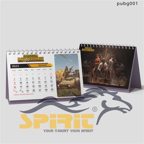 Jual Kalender Meja Duduk 2022 Custom Pubg Terbaru Murah Sesuai Gambar Shopee Indonesia