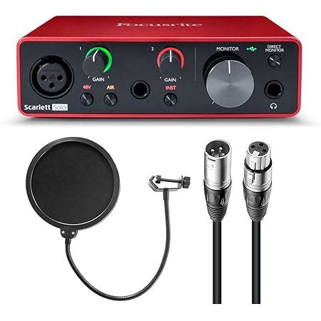 Focusrite Scarlett Solo Studio Generaci N Interfaz De Audio Usb Y