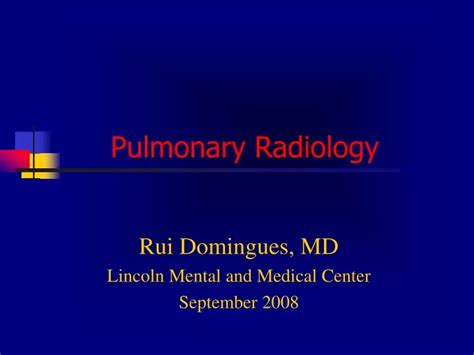 Ppt Pulmonary Radiology Powerpoint Presentation Free Download Id