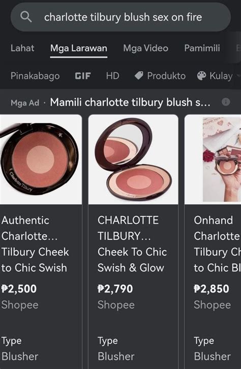 CHARLOTTE TILBURY Cheek To Chic Blush Duo In Sex On Fire Beauty