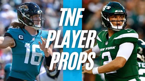 Thursday Night Football Player Props Nfl 2022 Jaguars Vs Jets Tnf