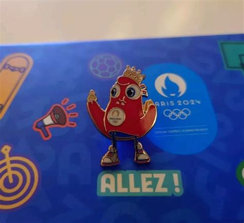 Pins Jo Paris Jeux Olympiques Mascotte Gourmand Et Galette Des