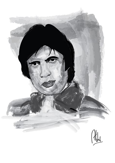 Amitabh Bachchan vector portrait on Behance