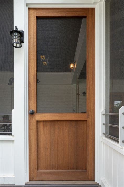 This Forest Hills Tn Screened Porch Is Southern Living Exemplified Front Door With Screen Wood