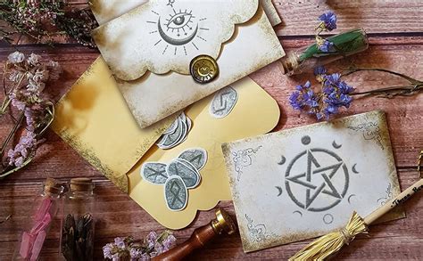 Amazon Wiccan Wax Seal Stamp Set Pagan Pentagram Moon Phases