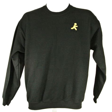 AOL Messenger AIM Vintage Tech Employee Uniform Sweatshirt Black Size